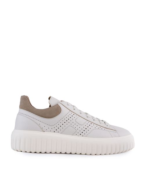 Sneakers H-Stripes in pelle Beige HOGAN | HXM6450FJ50 U47278O